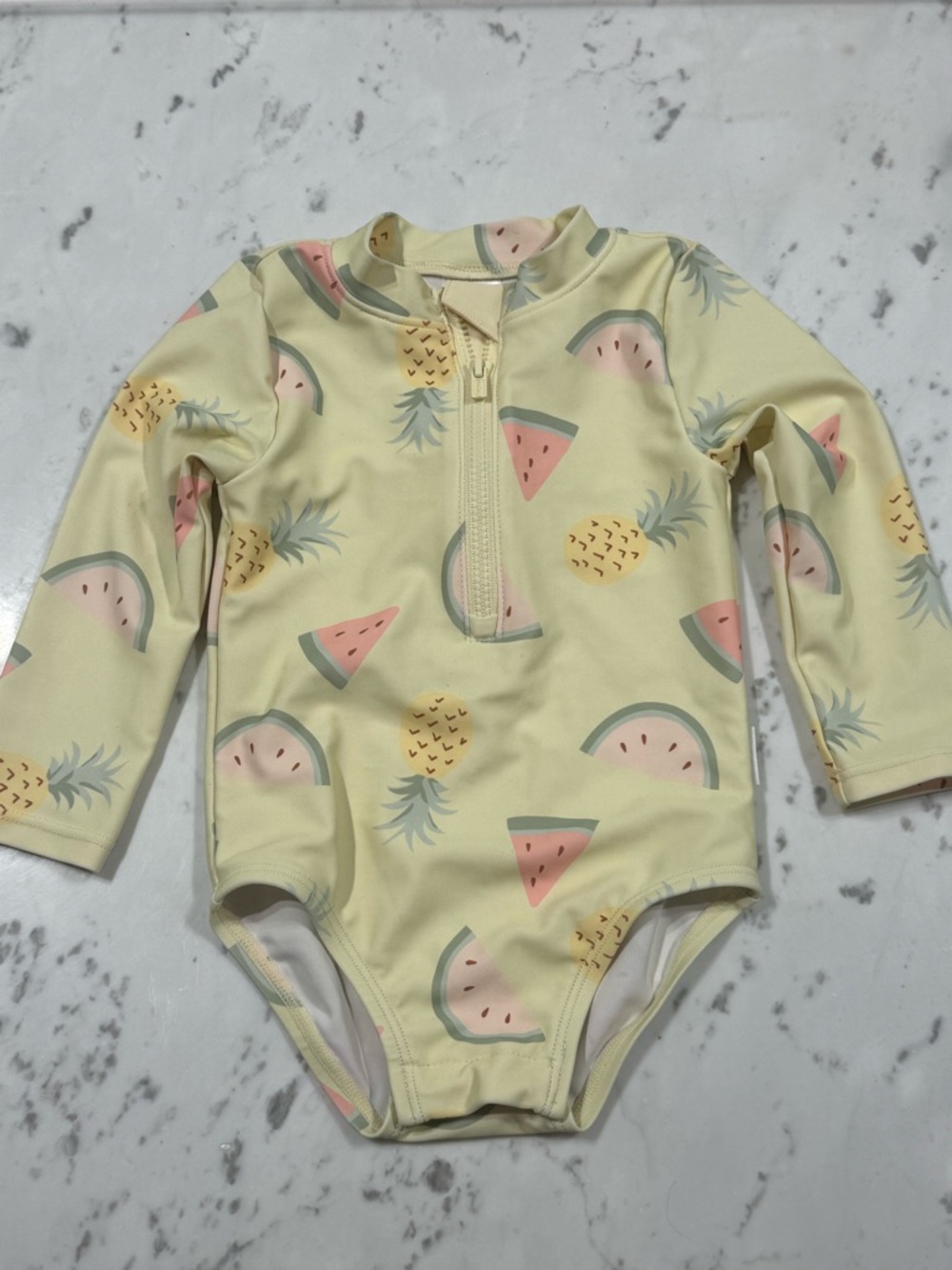 Gerber long sleeve baby fruit swimsuit